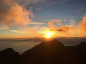 Traumhafter Sonnenuntergang vom Mirador de Cherfe auf Teneriffa