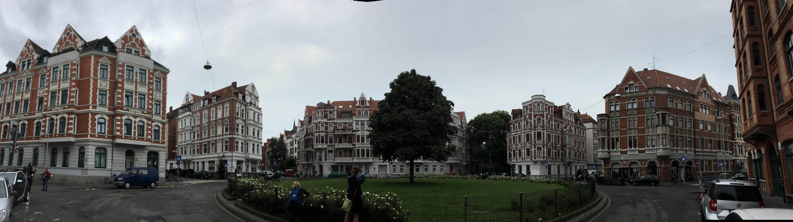 Der Lichtenbergplatz in Hannover mit den tollen alten Häusern
