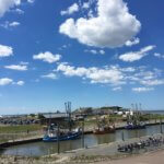 Hafen Spieka Fischbrötchen - Zwischenstopp auf dem Weser-Radweg Hafen Spieka Fischbrötchen - Zwischenstopp auf dem Weser-Radweg